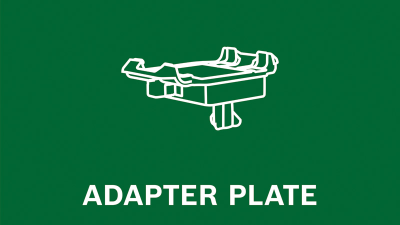 Placă adaptor uşor de montat