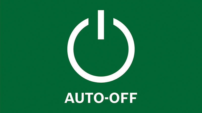 Automatické vypínanie šetrí akumulátor
